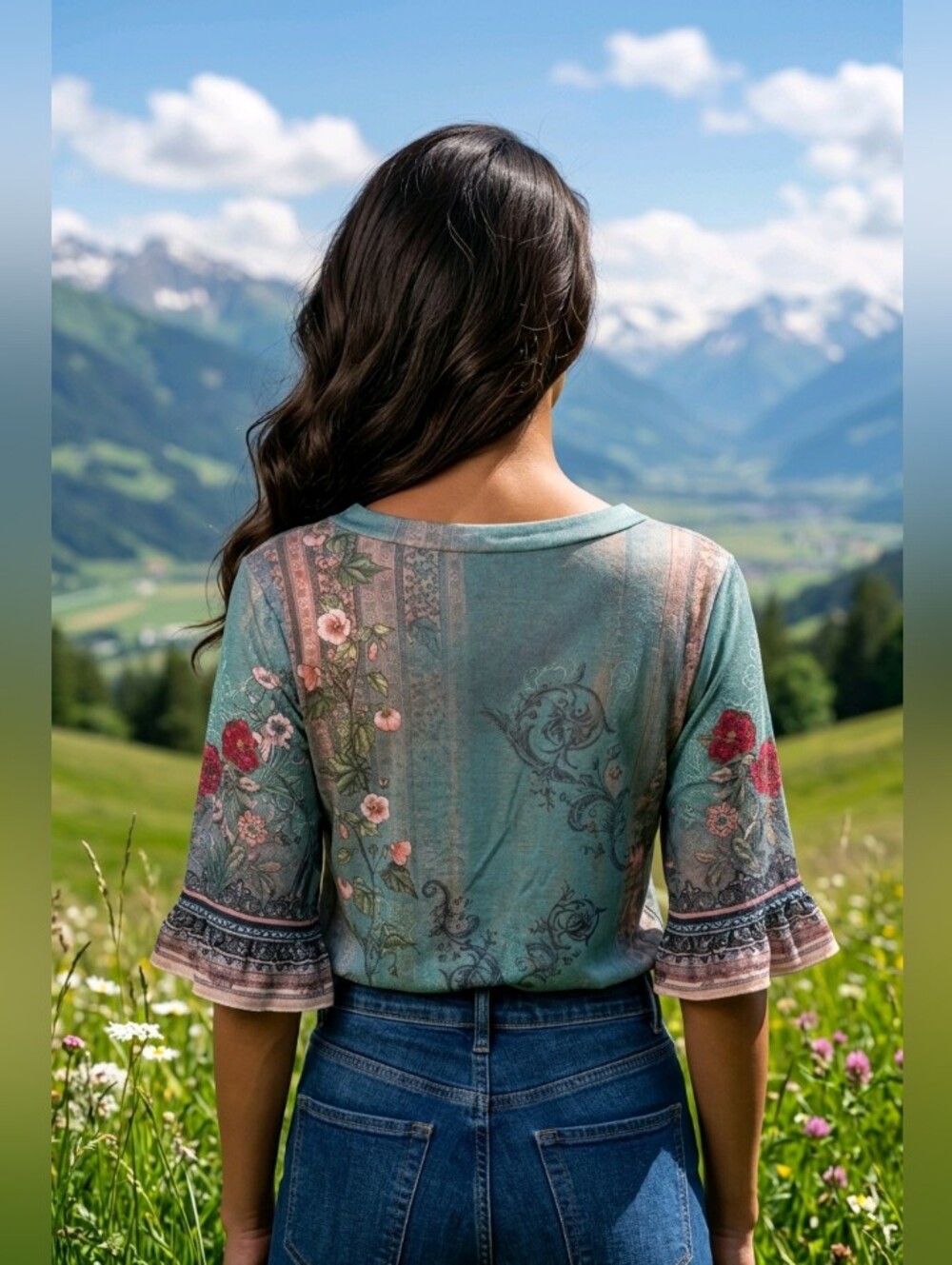 🔆𝟔/$𝟐𝟎 𝐋𝐎𝐌𝐎𝐍 𝐁𝐞𝐥𝐥 𝐒𝐥𝐞𝐞𝐯𝐞 𝐅𝐥𝐨𝐫𝐚𝐥 𝐓𝐨𝐩 - Picture 3 of 6
